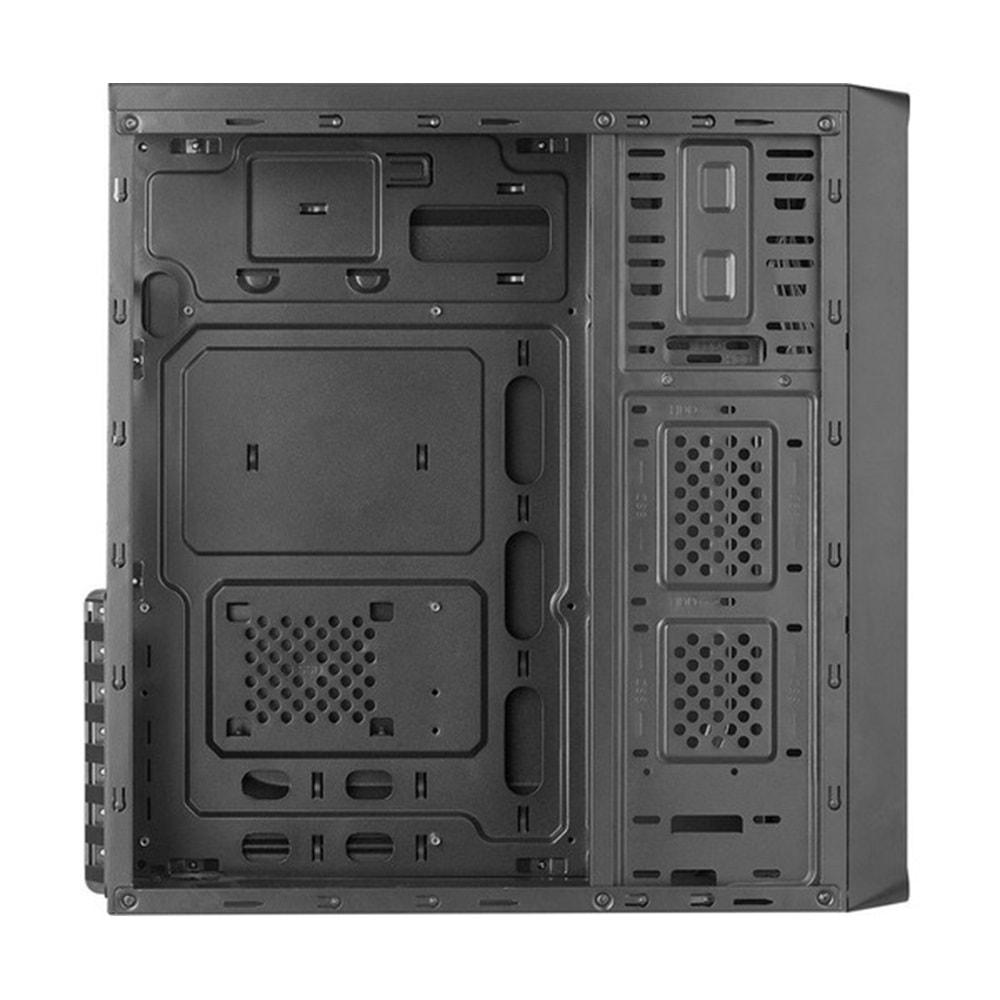 Power Boost VK-1621 400W Shiny Piano Siyah Midi Tower Kasa