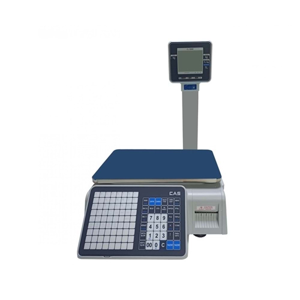 Cas CL3000 15 Kg Barkodlu Terazi
