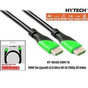 Hytech HY-HD4K5 5 Mt V2.0 Ultra Hd 4K 2160P 3D Hdmi Kablo