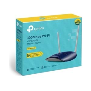 TP-Link TD-W9960 300Mbps 4 Port Vdsl/Adsl Modem 2X5Dbi Anten