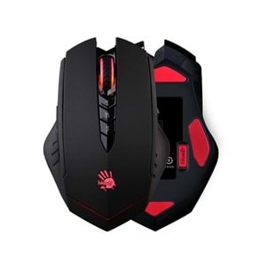 Bloody R80A-1 Usb Kablosuz 4000Cpı Siyah Şarjlı İsw,İsc,A Oyuncu Mouse