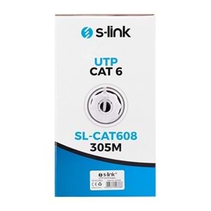 S-Link SL-CAT608 Cat6 Utp 305 Metre 24 Awg 0.50 Mm Network Kablosu