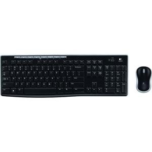 Logitech MK270 Q Türkçe Kablosuz Multimedya Siyah Klavye+ Mouse