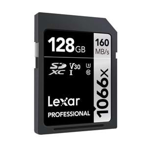 Lexar 128Gb 160Mb/s 1066x V30 U3 UHS-I SDXC Professional Hafıza Kartı