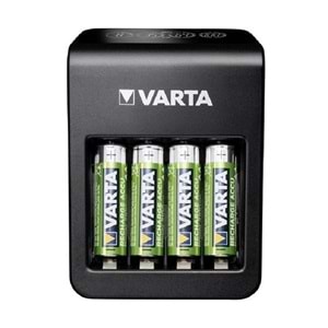 Varta LCD Plug+ Plus Şarj Cihazı + 4x2100 mAh AA Büyük Kalem Pil