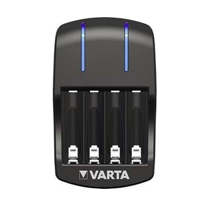 Varta Plug Şarj Cihazı ve 4x2100 AA Büyük Kalem Pil Siyah