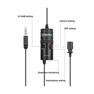 Boya BY-M1 Pro Kablolu Yaka Mikrofonu