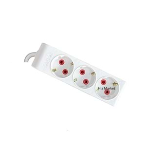 Ayka 3 Lü 5 Metrelik Topraklı Ara Kablosu