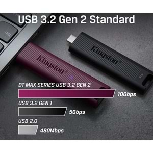 Kingston 256GB Data Traveler Max Type-A Gen 2 Usb 3.2 Bellek DTMAXA/256GB