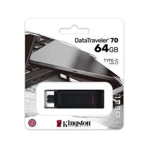 Kingston 64GB DT70/64GB Gen 1 Type-C Usb 3.2 Bellek