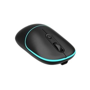 Lecoo WS210 2.4G Wifi Wireless Bluetooth Charging Mouse Siyah