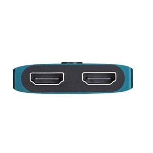 Hp DHC-HD01V 2 Port Hdmi to 1 Port Hdmi Çıkış 4K Dişi-Dişi Hdmi Çoklayıcı