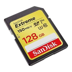 Sandisk 128GB Extreme SDXC Card 150MB/s V30 UHS-I U3 Hafıza Kartı SDSDXV5-128G-GNCIN
