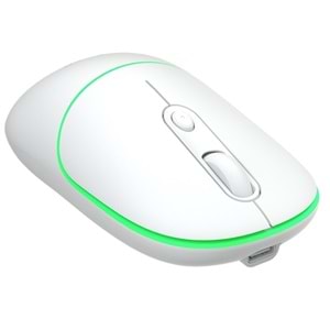 Lecoo WS210 2.4G Wifi Wireless Bluetooth Charging Mouse Beyaz