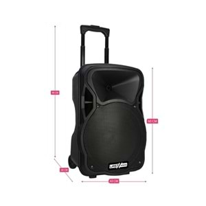 Lastvoice LS-1915 15 inç 1000Watt Şarjlı Mikrofonlu Portatif Ses Sistemi
