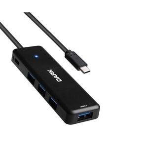 Dark USB Type-C to 4 Port USB 3.0 HUB Çoklayıcı (DK-AC-USB31X41A)