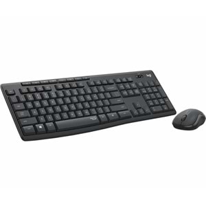 Logitech MK295 Q Türkçe Kablosuz Siyah Klavye+ Mouse