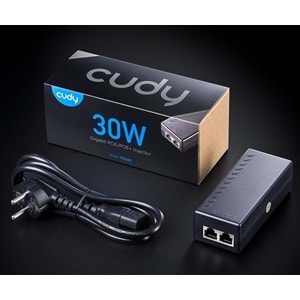Cudy POE200 (2 Port Poe+/Poe) 30W INJECTOR Adaptör
