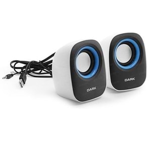 Dark DK-AC-SP100 1+1 2x0.8W RMS Siyah-Beyaz Hoparlör