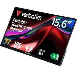 Verbatım 15.6inc PMT-15 Full HD 1080p 6ms Taşınabilir Dokunmatik Monitor