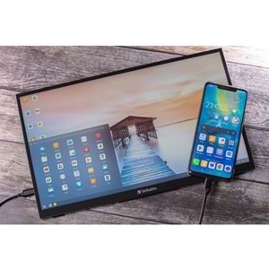 Verbatım 15.6inc PMT-15 Full HD 1080p 6ms Taşınabilir Dokunmatik Monitor