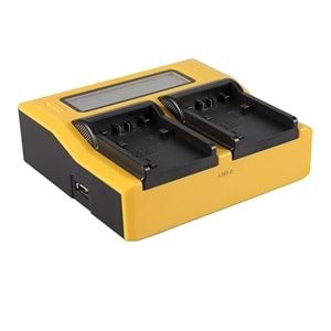 Patona 7557 Çift LCD USB Şarj Cihazı Sony NP-FP50 NP-FH50 NP-FV100 Uyumlu