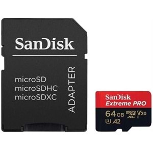 Sandisk 64Gb Extreme Pro UHS I MicroSD Hafıza Kart SDSQXCU-064G-GN6MA
