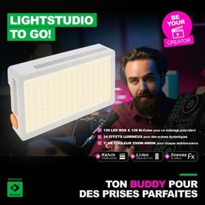 Patona SL-PB40R 4246 40W Premium RGB Led Bataryalı Panel Işık