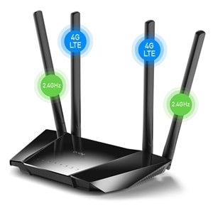 Cudy LT400_EU 4 Port 10/100Mbps 300mbps 4 Anten Sim Destekl