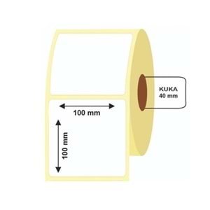 Termal Etiket 100x100mm 500Lü 1 Rulo