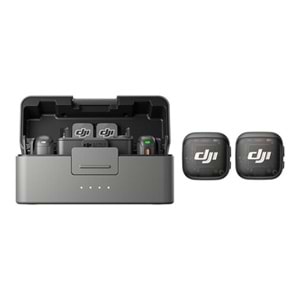 Dji Mic 3 (2 TX 1 RX) Mikrofon Siyah