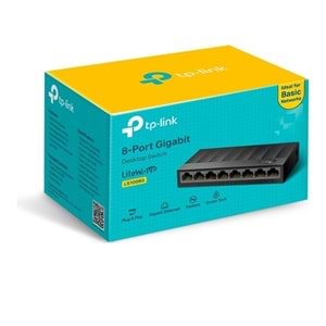 TP-Link LS1008G 8 Port 10-100-1000 Mbps Plastik Kasa Switch