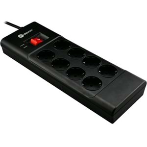 Dexim SP08DG 8 Port Akım Koruyucu Anahtarlı Priz