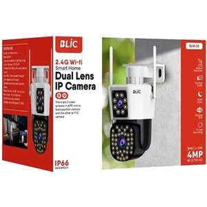 Blic Blm-55 Dual Lens 2.4G Wi-Fi 4 Mp Ultra Hd Hafıza Kartlı Güvenlik Kamerası