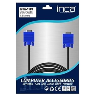 İnca IVGA-15PT 1.5Mt 15E/15E Monitör Kablosu