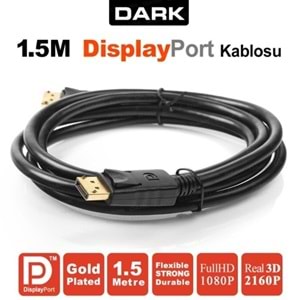Dark DK-CB-DPL150 1.5 Mt DisplayPort Kablo 1080P (Altın Uçlu)