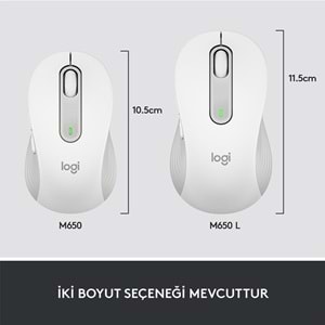 Logitech Signature M650 Bluetooth Kablosuz Sessiz Siyah Mouse (910-006255)