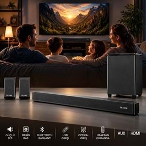 Leader SB-41 5.1 Soundbar Bt USB Optik Arc Aux Ses Sistemi