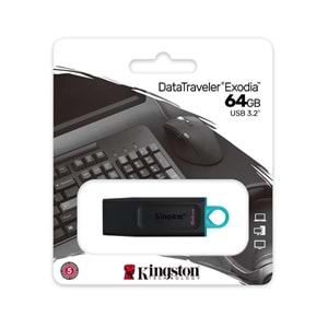 Kingston 64GB DTX/64GB Data Traveler Exodia Usb 3.2 Bellek