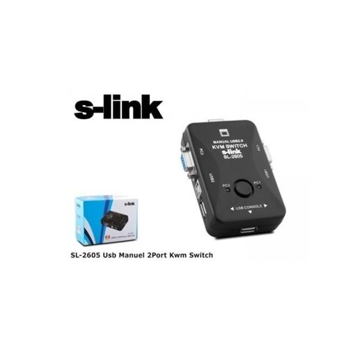S-Link SL-2605 2 Port Usb Kvm Switch (Manuel)