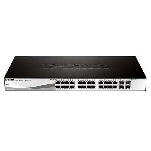 D-Link Dgs-1210-28P/C1A 24 Port 10/100/1000 Web Yönetilebilir 4 Fsp Switch Rack Mount 24 Adet Poe 193W