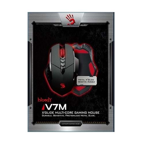 Bloody V7M Usb 3200Dpi Siyah Metal Ayak Hd Mouse