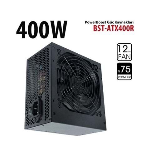 Power Boost Bst-Atx400R 400W Siyah 20+4Pin,4Xsata (Kutulu) Power Supply