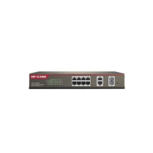 Ip-Com Ip-S3300-10-Pwr-M 8 Port 10/100 Management 2-Port Gigabit Tp/Sfp Combo Desktop 8 Adet Poe 123W Switch