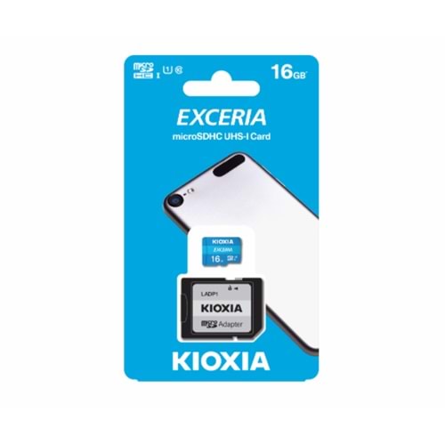 Kioxia 16GB Exceria Micro Sdhc Uhs-1 Class 10 100MB/S LMEX1L016GG2 Hafıza Kart