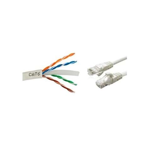 3 Metre Gri Cat6 Internet Ethernet Kablosu