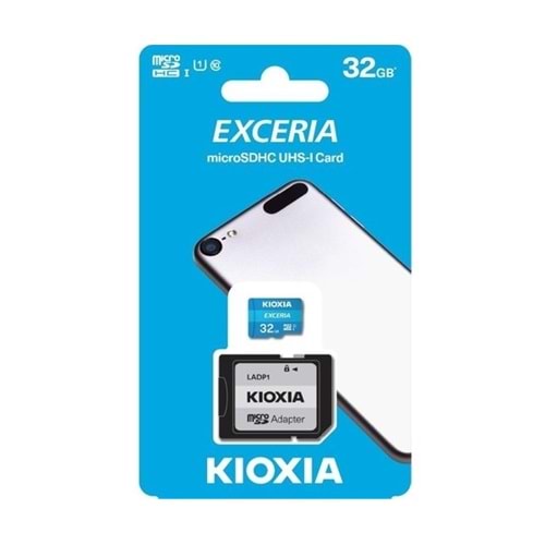 Kioxia 32GB Exceria Micro SDHC UHS-1 Class 10 100MB/S Hafıza Kart