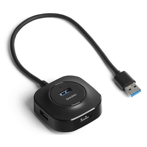 Dark DK-AC-USB345 4 Port 1xMicro USB 3.0 Siyah USB Çoklayıcı