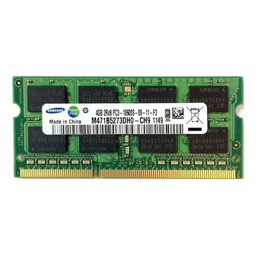 Samsung 4Gb 2Rx8 PC3-10600S-09-11-F3 1333 Mhz 1.5V Notebook Ram