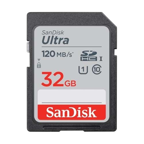 Sandisk 32GB Ultra Class 10 120MB/S Hafıza Kartı (SDSDUN4-032G-GN6IN)